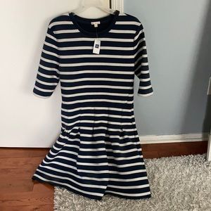 Gap navy white striped dress. Never worn